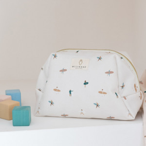 Trousse de toilette bébé en coton Jade "Waikiki" Milinane