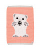 Couverture bébé en tricot coton bio "Mibo Ours Polaire" (75x105 cm)
