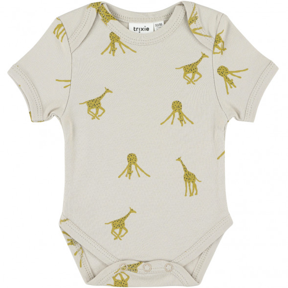 Body bébé manches courtes en coton bio "Groovy Girafe"