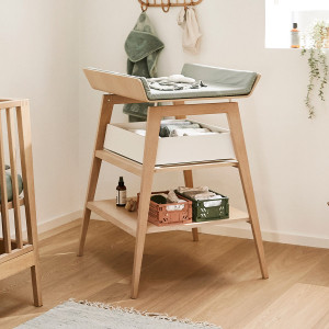 Housse de matelas à langer Linea "Sauge" Leander