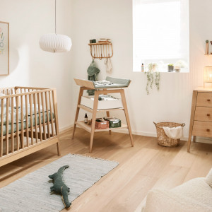 Housse de matelas à langer Linea "Sauge" Leander
