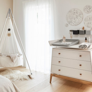 Matelas à langer bébé Matty "Gris Perle" Leander
