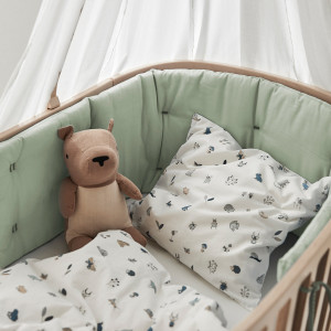 Tour de lit pour le lit bébé évolutif Classic "Sauge" Leander - Dröm Design