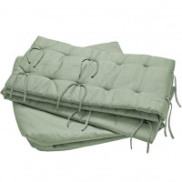 Set de conversion Sofa pour lit Luna 140 en coton bio "Sauge"