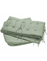 Set de conversion Sofa pour lit Luna 140 en coton bio "Sauge" Leander
