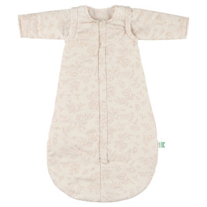 Turbulette bébé fille Hiver (6-12 mois) à manches longues en coton bio rembourré "Bright Bloom"