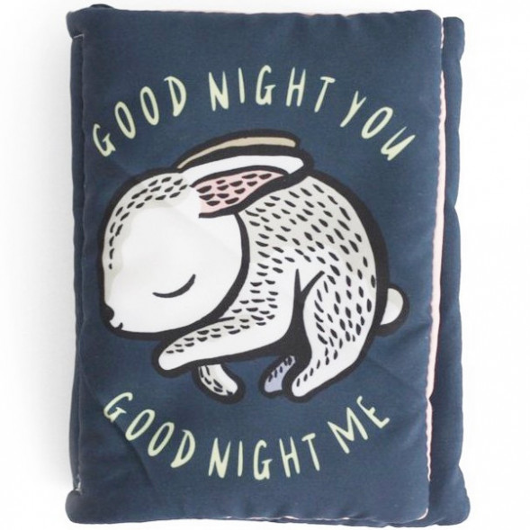 Livre bébé d'éveil en coton bio "Goodnight you, Goodnight me"