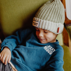 Bonnet  bébé enfant en coton bio Cool "Kaki" Hello Hossy