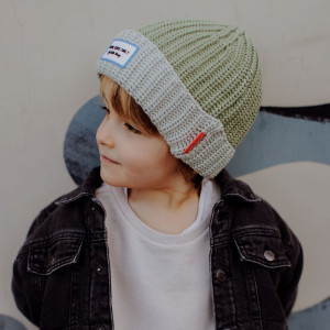 Bonnet  bébé enfant en coton bio Cool "Kaki" Hello Hossy