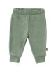 Pantalon bébé en coton bio Velours "Vert Forêt"