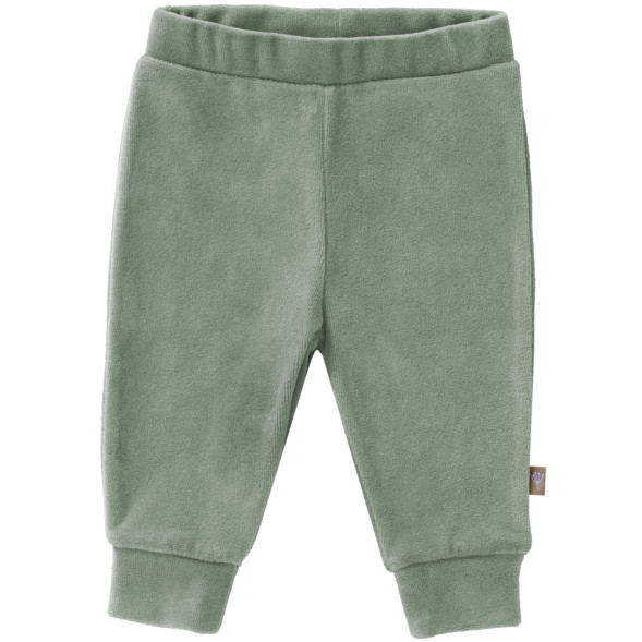 Pantalon bébé en coton bio Velours "Vert Forêt"-outlet-