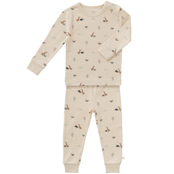 Pyjama enfant 2 pièces en coton bio "Lapin Beige"