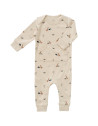 Pyjama bébé sans pieds en coton bio "Lapin Beige" Fresk
