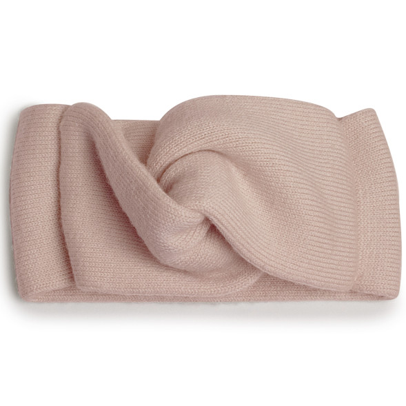 Headband en laine Mérinos "Vieux Rose" (adulte)