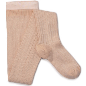 Collants fille en coton égyptien et Lurex Amélie "Sorbet" Collégien