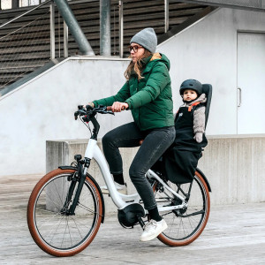 Tablier Hiver enfant pour siège vélo "Noir" (1-5 ans)