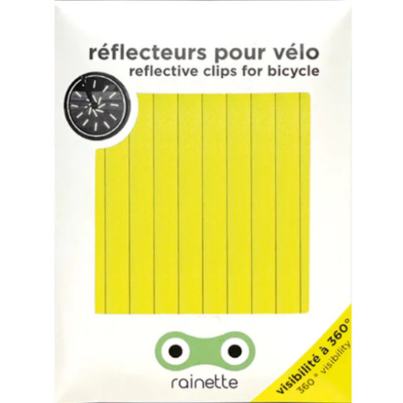 Réflecteurs pour roues de vélo (8 cm) "Jaune"