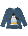 T-shirt enfant manches longues en coton bio "Mibo Pingouin" Coq en pate