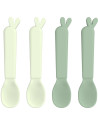Cuillères bébé Kiddish "Vert" (x4) Done by Deer