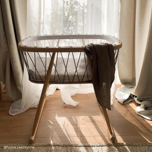 Drap housse pour berceau Kumi en gaze de coton bio "Farrow" Charlie Crane