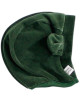 Bonnet bébé velours de coton bio "Floor Vert"