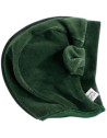 Bonnet bébé velours de coton bio "Floor Vert"