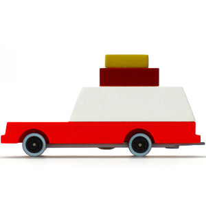 Voiture en bois "Luggage Wagon" (9,5 cm) pour enfant Candylab Toys