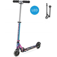 Trottinette pliable Micro Sprite avec roues LED "Néochrome" (5-12 ans)