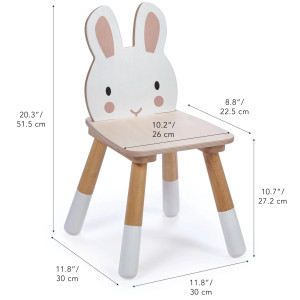 Chaise enfant en bois Forêt "Lapin" (3-6 ans) Tender Leaf Toys