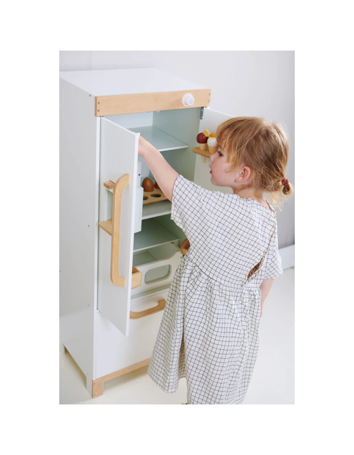 Réfrigérateur frigo en bois jouet de cuisine pour enfant dès 3 ans