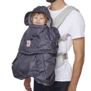 Cocon Hiver "Gris Charbon" pour porte-Bébé ergobaby