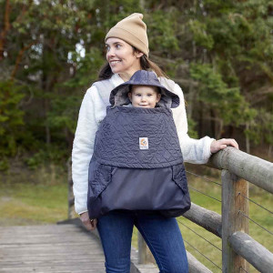 Cocon Hiver "Gris Charbon" pour porte-Bébé ergobaby