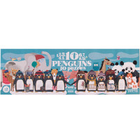 Puzzle enfant éducatif "10 Pingouins" (3-6 ans)