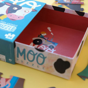 Puzzle "Moo" (3/6 ans)