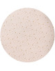 Tapis de protection de sol en vinyl Etoiles "Amande" (110 cm)