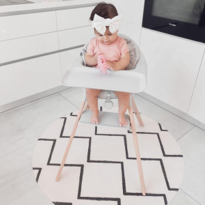 Tapis de protection de sol bébé en vinyl Beni "Ecru" Eeveve