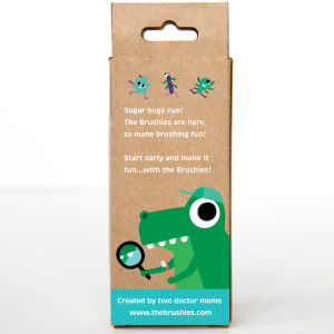 Brossette à dents bébé en silicone Cro Cro le Dinosaure (1-4 ans) The Brushies
