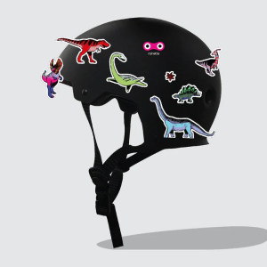 Stickers réflechissants pour vélo et accessoires "Dinosaurus" Rainette
