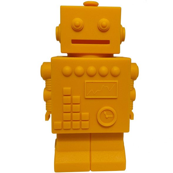 Tirelire en silicone Robot "Orange"