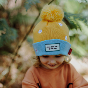 Bonnet Bébé & Enfant en coton bio et polaire Mountain "Marguerite" Hello Hossy 