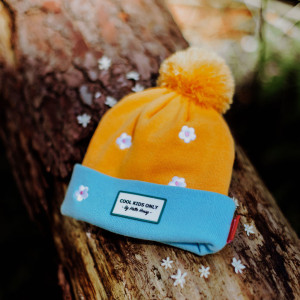 Bonnet Bébé & Enfant en coton bio et polaire Mountain "Marguerite" Hello Hossy 
