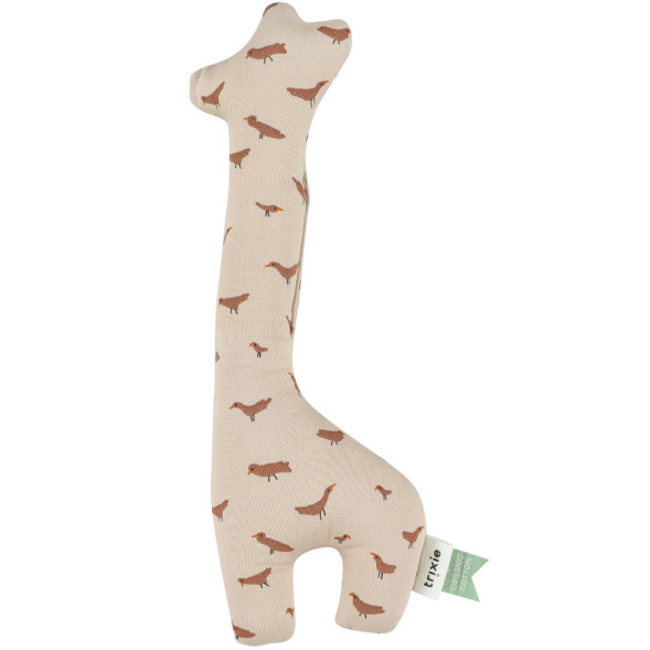 Hochet Girafe en coton bio "Babbling Birds"