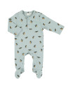 Pyjama bébé avec pieds en coton bio "Peppy Penguins" Trixie