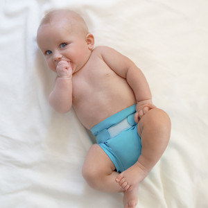 Couche lavable bébé et nouveau-né "Bleu Poseidon" Hamac - Dröm Design