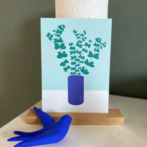 Carte Déco A5 "Vase Eucalyptus" Maison Mapa-chali