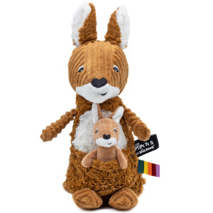 Peluche Ptipotos "Le Kangourou Caramel" (33 cm) Déglingos