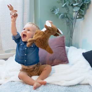Peluche Ptipotos "Le Kangourou Caramel" (33 cm) Déglingos