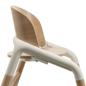 Chaise haute évolutive en bois et bioplastique Giraffe "Bois neutre/Blanc" Bugaboo
