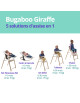 Chaise haute évolutive en bois Bugaboo Giraffe "Blanc"