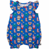 Combishort bébé en coton bio Zita "Lucky Day" - Outlet
